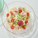 夏バテ解消　梅おろし冷しゃぶうどん